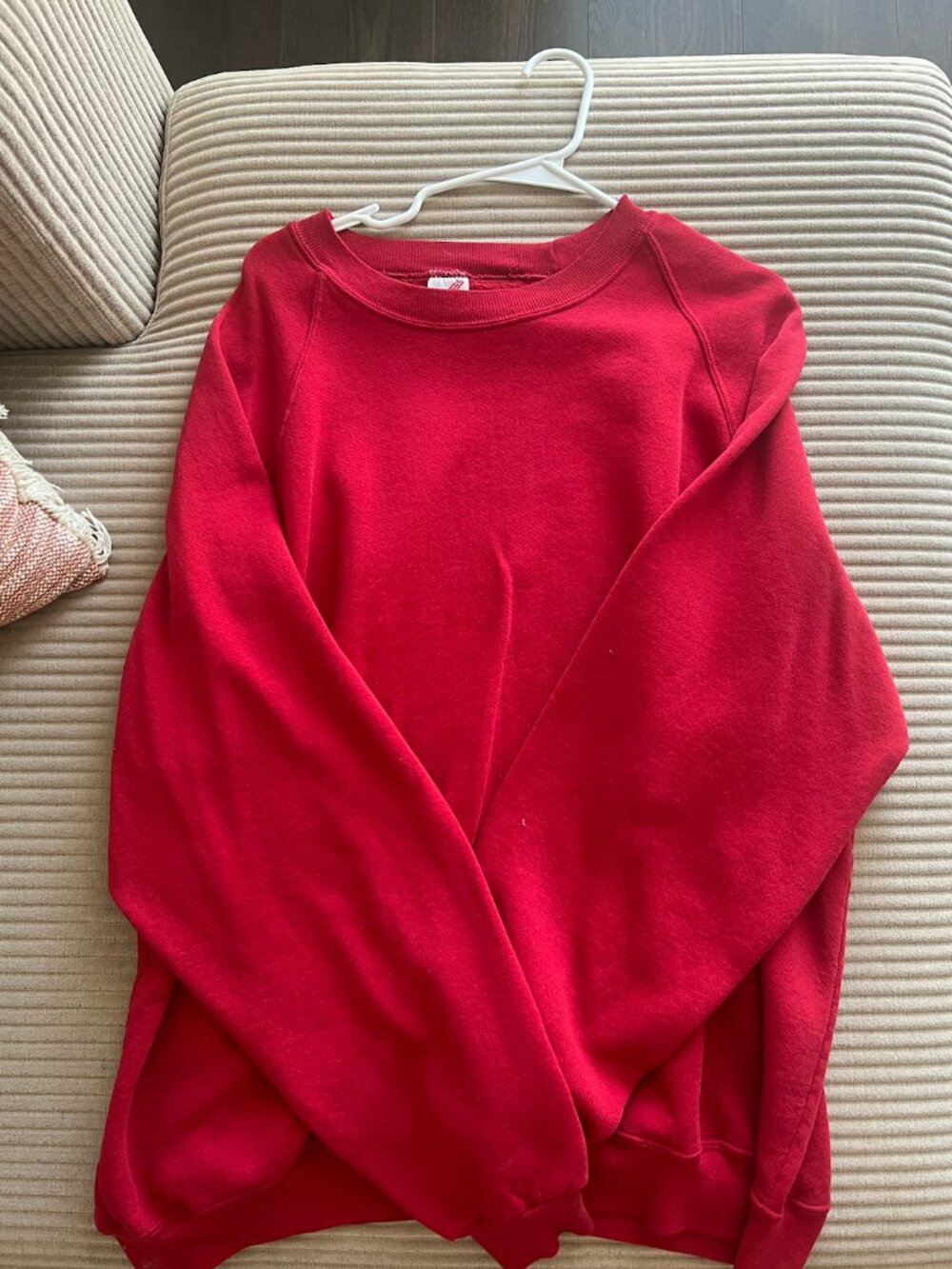 Red Crewneck Sweatshirt – Size XL